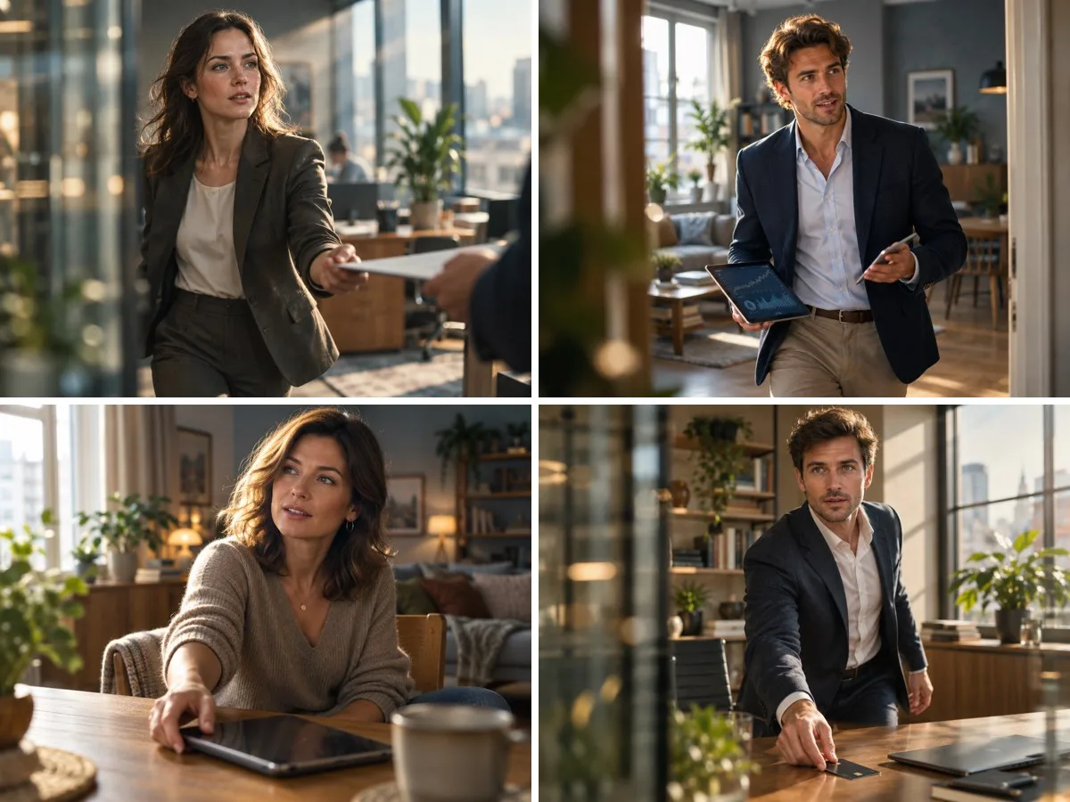 Casting for an advertising campaign for a financial brand