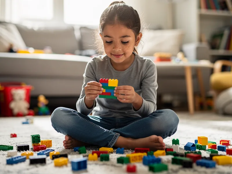 Ciekawa, otwarta miłośniczka LEGO
